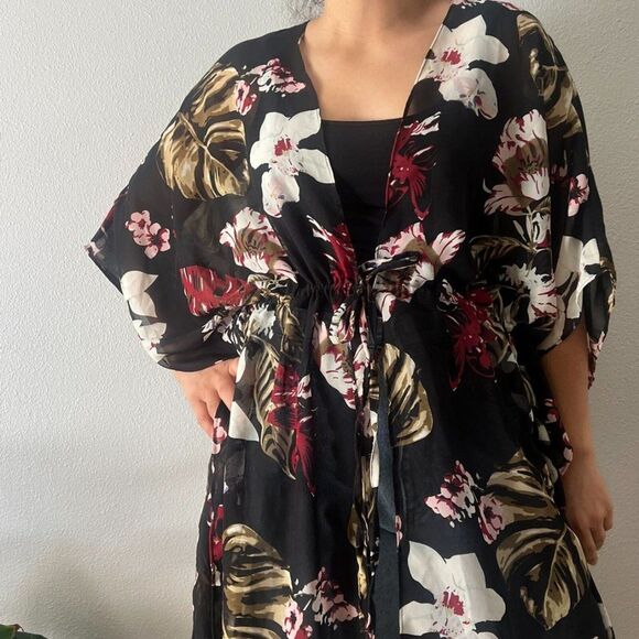 Walter Baker Tulum Caftan Floral Swim Cover Up - Picture 8 of 8